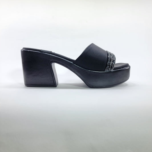BLOCK PU SLIPPERS